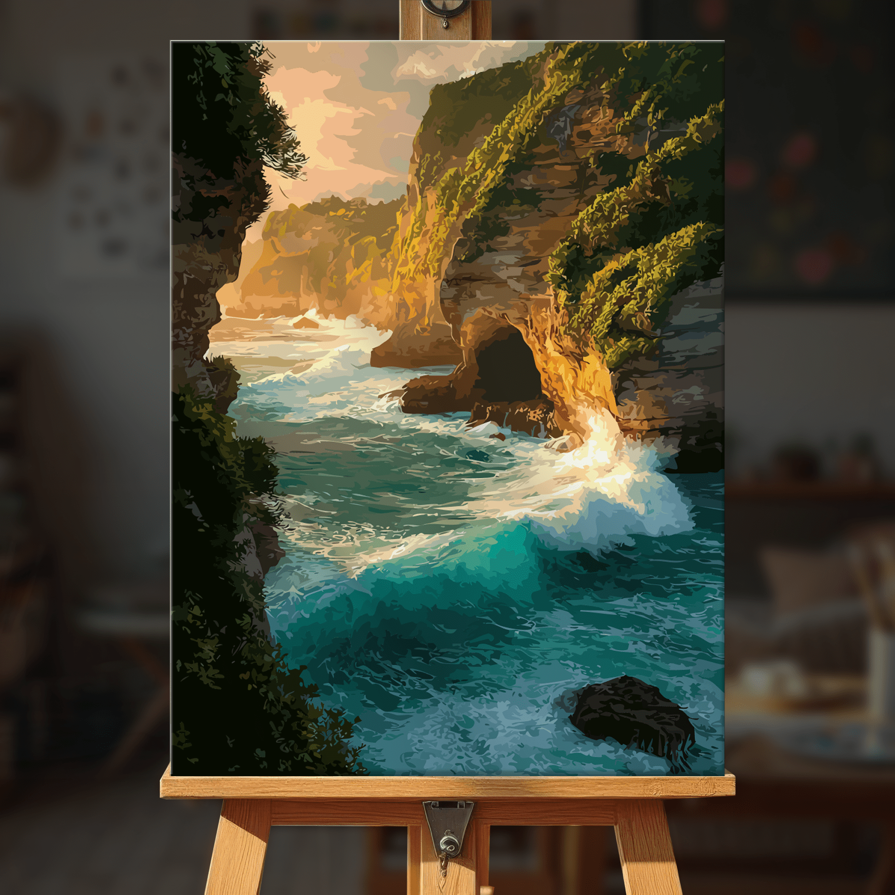 Paint by numbers - Coastal Fury - MyArt