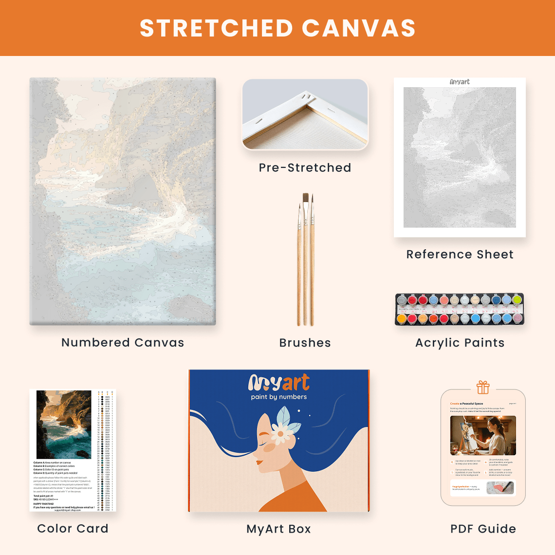 Paint by numbers - Coastal Fury - MyArt