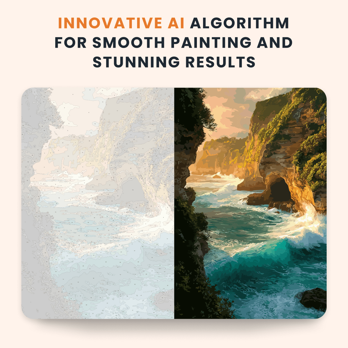 Paint by numbers - Coastal Fury - MyArt