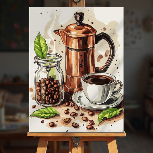 Paint by numbers - Coffee Ritual - MyArt