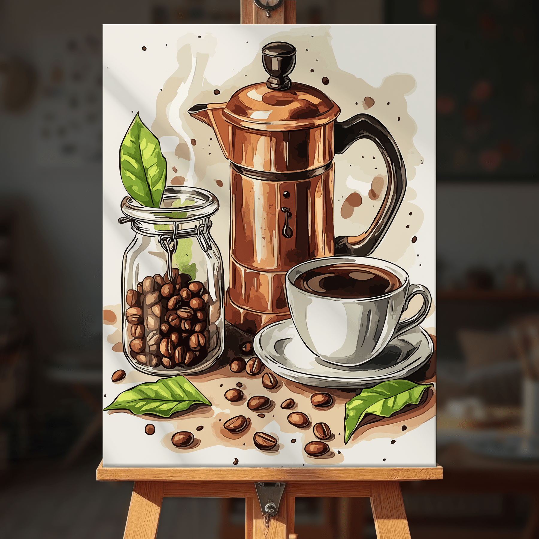 Paint by numbers - Coffee Ritual - MyArt