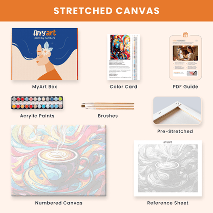 Paint by numbers - Coffee Whirl - MyArt