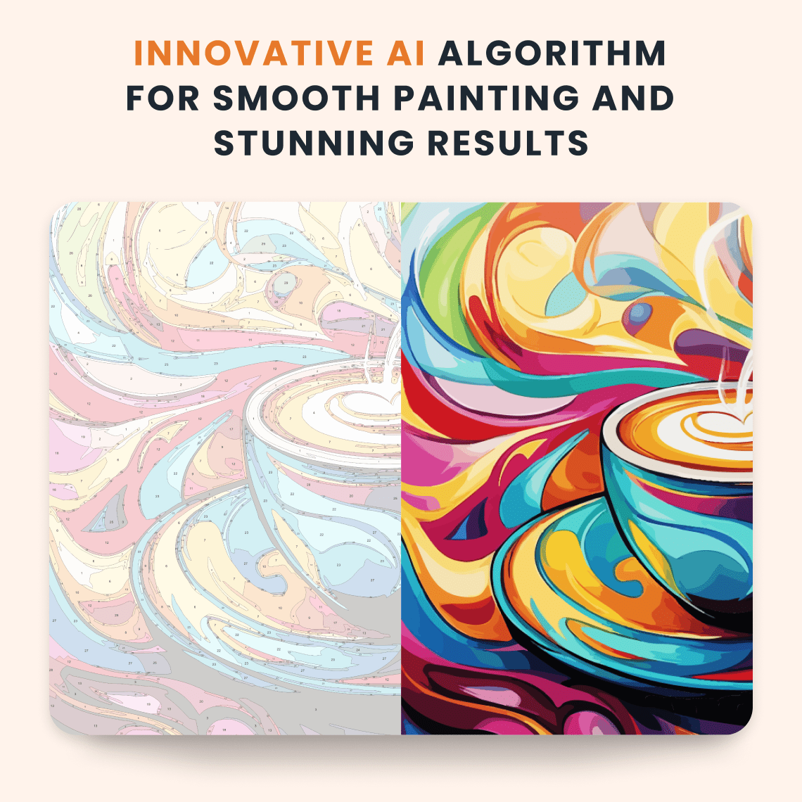 Paint by numbers - Coffee Whirl - MyArt