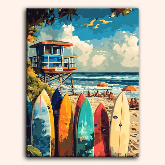 Paint by numbers - Colorful Coast - MyArt
