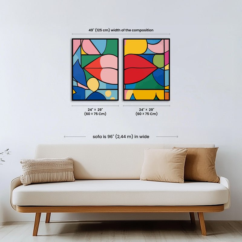 Paint by numbers - Colorful Kisses - MyArt