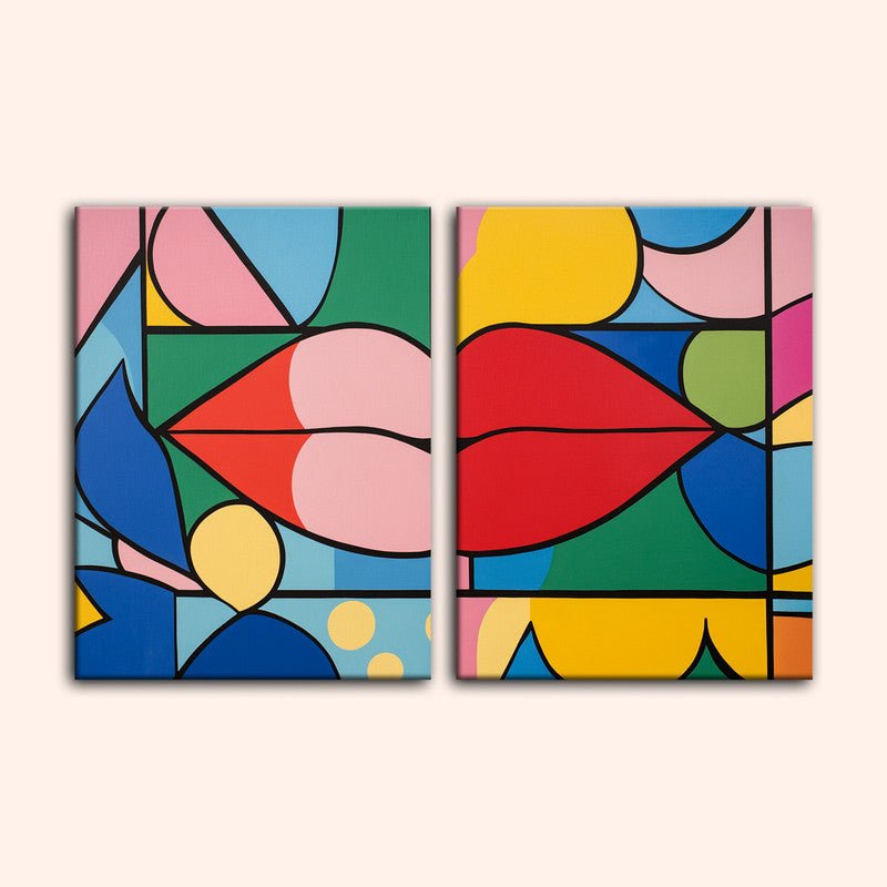 Paint by numbers - Colorful Kisses - MyArt