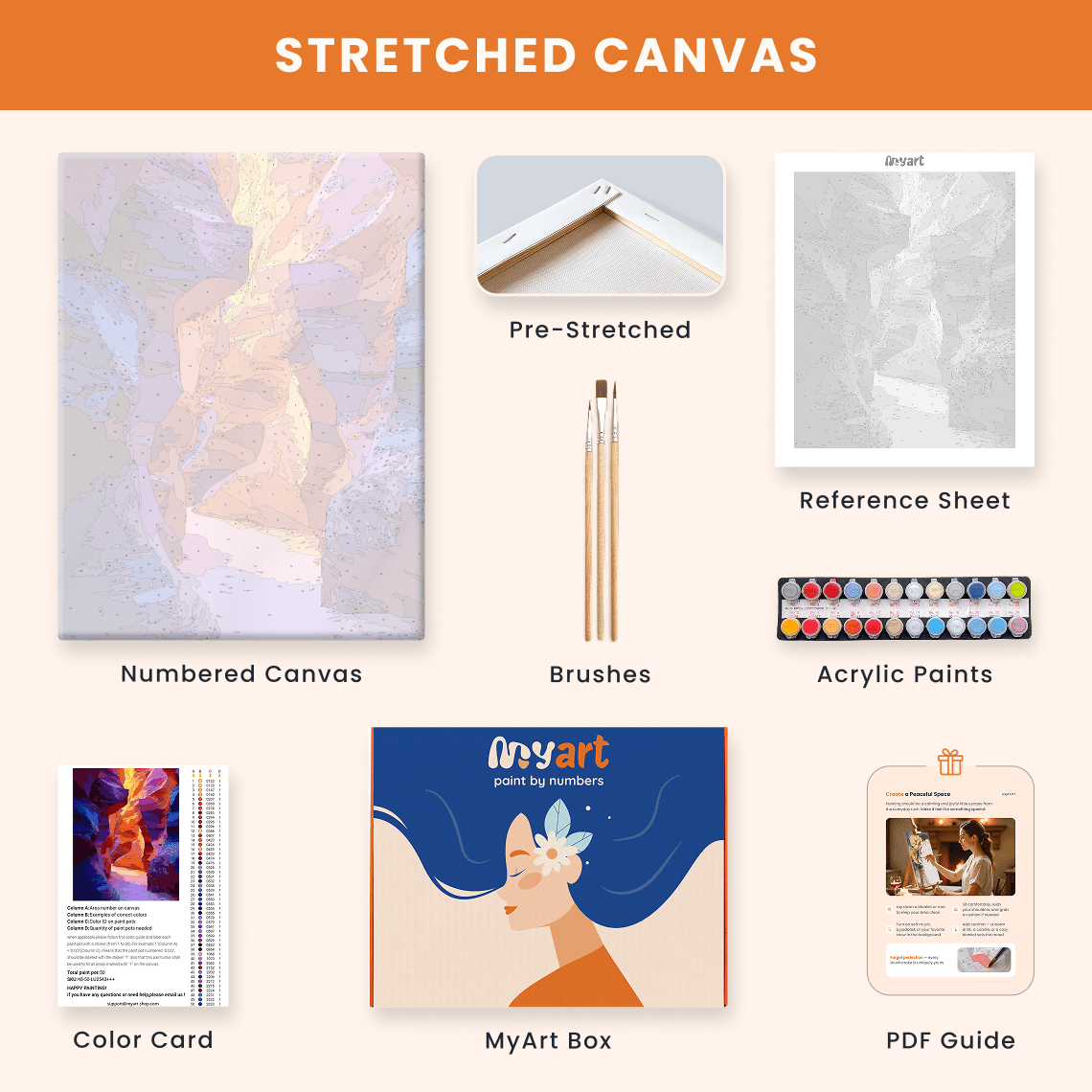 Paint by numbers - Colorful Canyon - MyArt