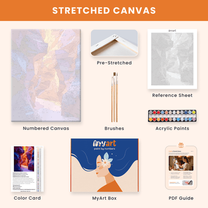 Paint by numbers - Colorful Canyon - MyArt