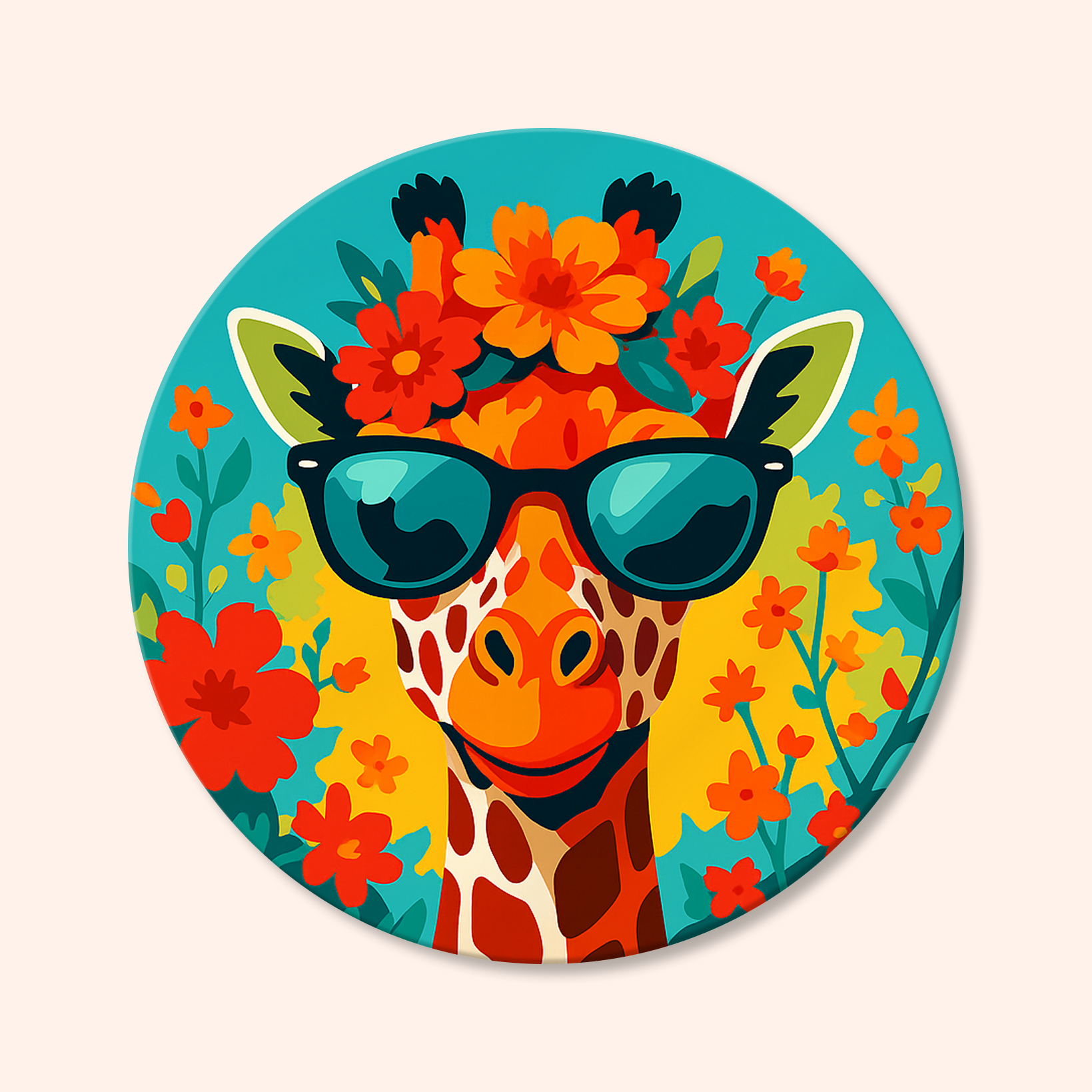 Paint by numbers - Cool Giraffe - MyArt