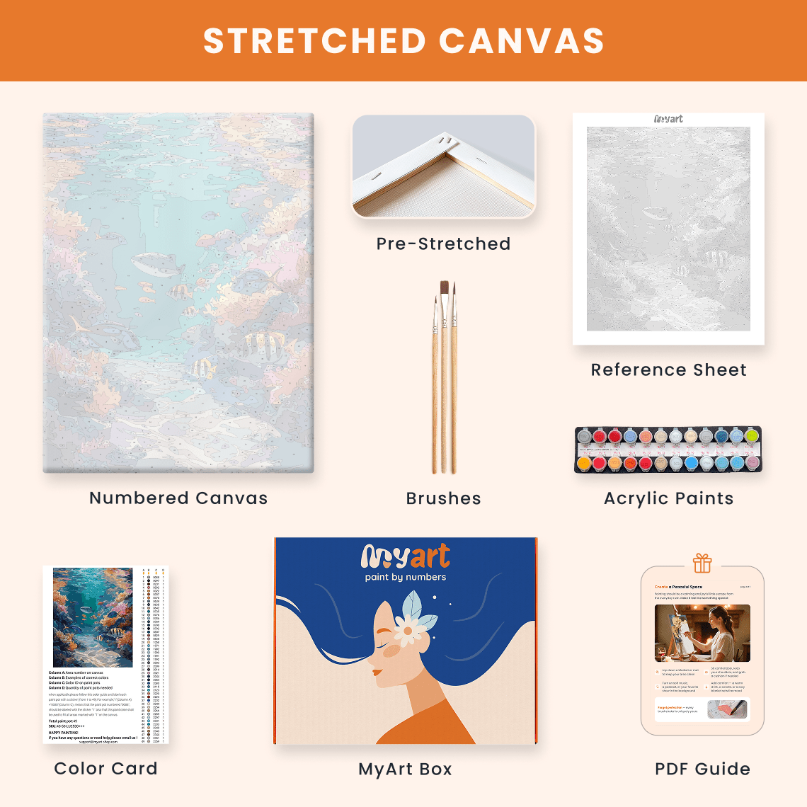 Paint by numbers - Coral Passage - MyArt