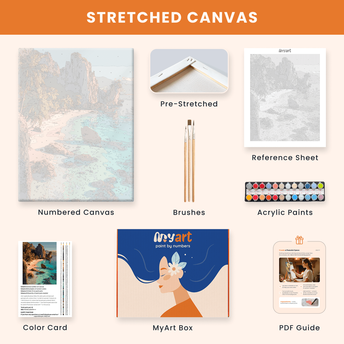 Paint by numbers - Coral Shore - MyArt