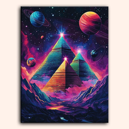 Paint by numbers - Cosmic Pyramids - MyArt