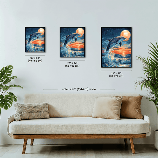 Paint by numbers - Cosmic Dolphins - MyArt