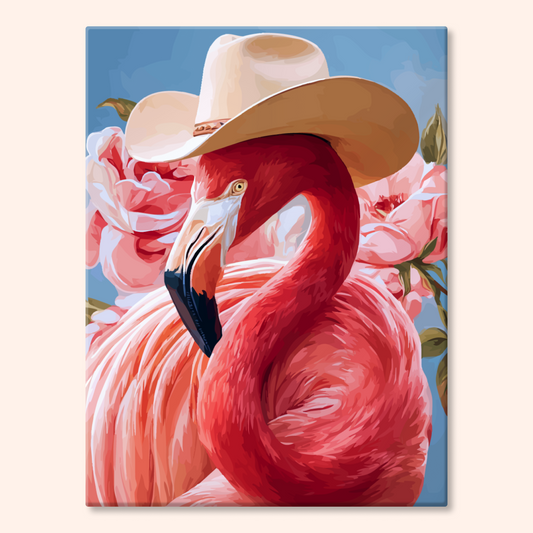 Cowboy Flamingos