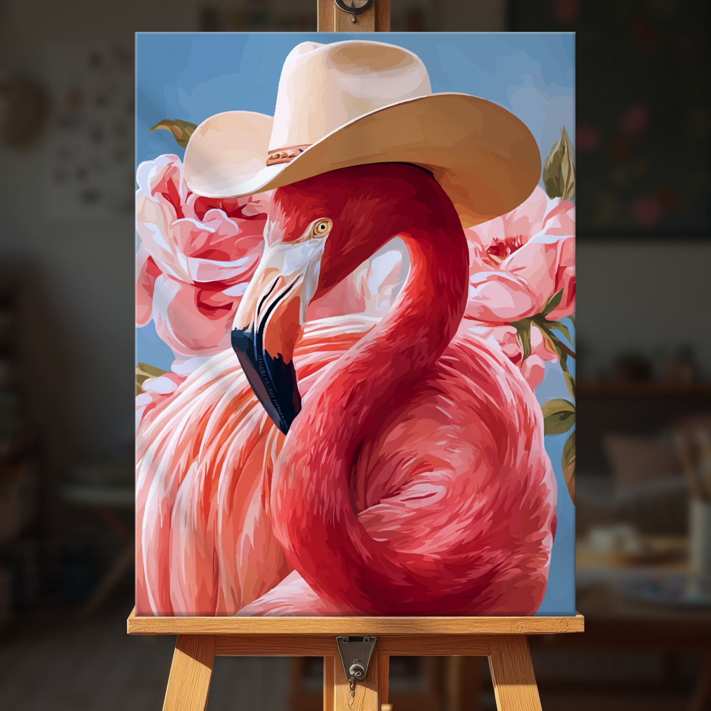 Cowboy Flamingos