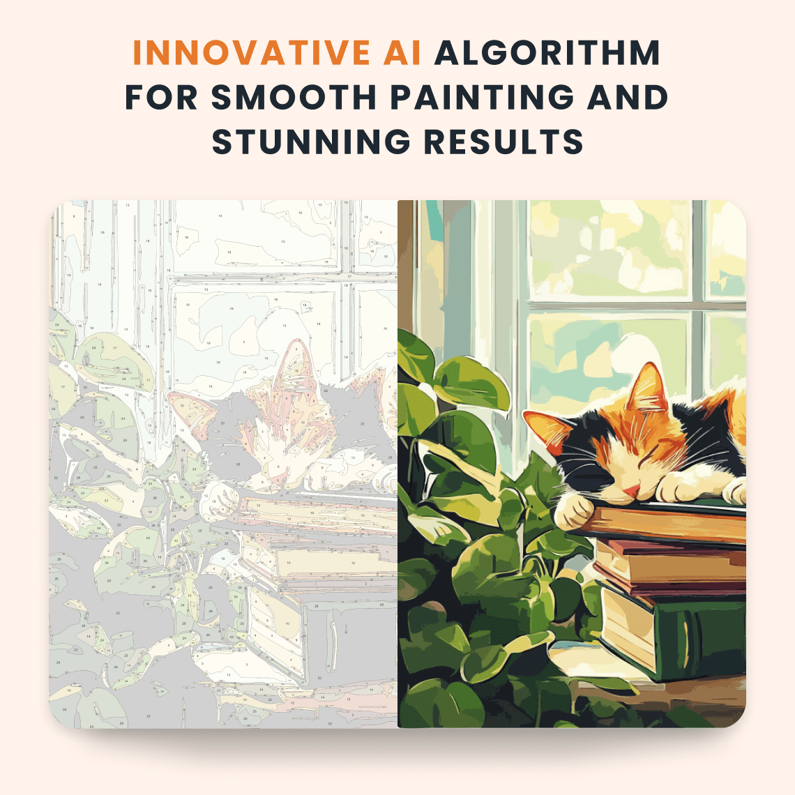 Paint by numbers - Cozy Cat - MyArt