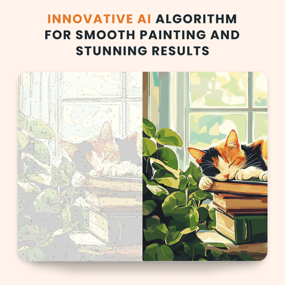 Paint by numbers - Cozy Cat - MyArt