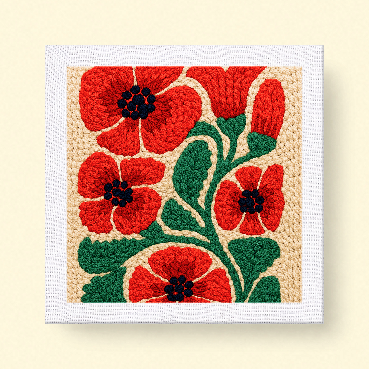 Creamy Poppies