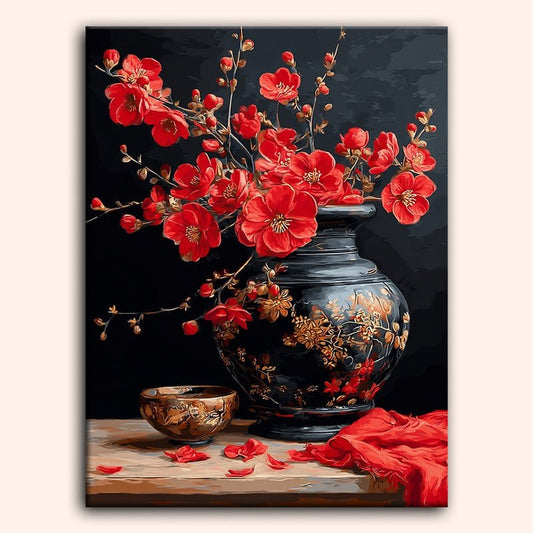 Paint by numbers - Crimson Branches - MyArt