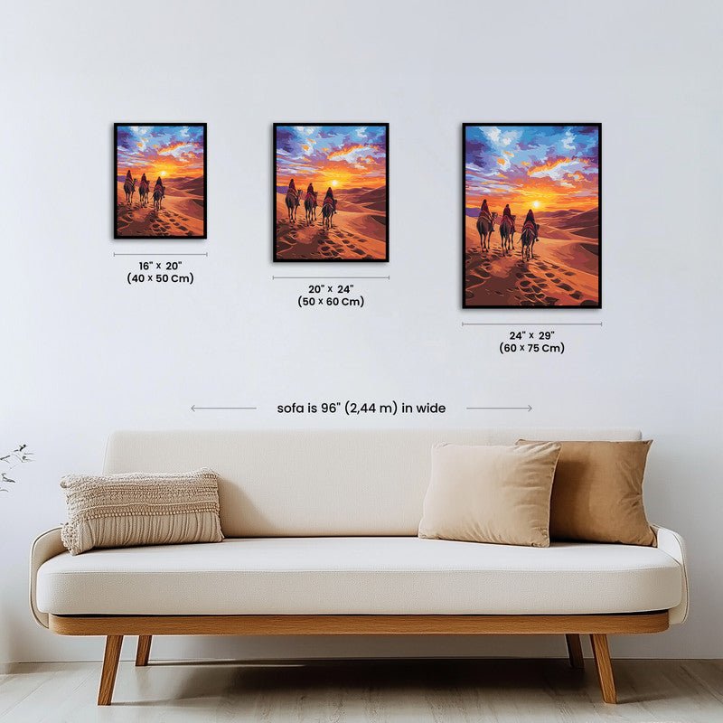 Paint by numbers - Crimson Dunes - MyArt