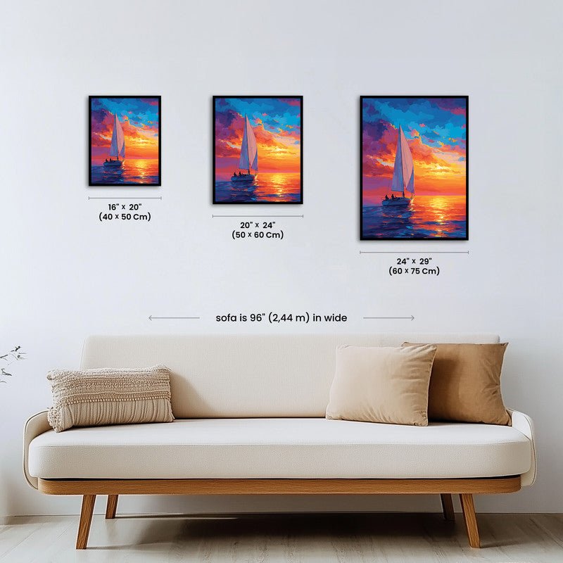 Paint by numbers - Crimson Horizon - MyArt