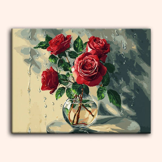 Paint by numbers - Crimson Rain - MyArt