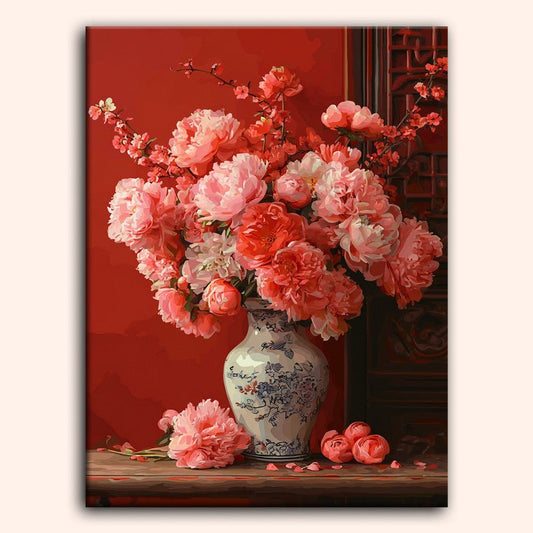 Paint by numbers - Crimson Vase - MyArt