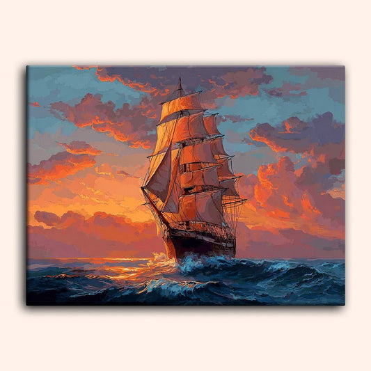 Paint by numbers - Crimson Voyage - MyArt