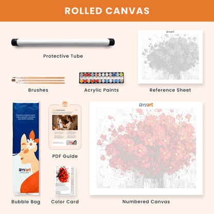 Paint by numbers - Crimson Bouquet - MyArt