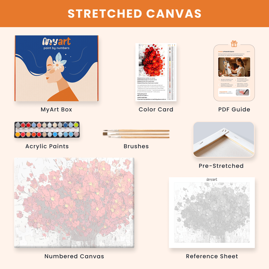 Paint by numbers - Crimson Bouquet - MyArt