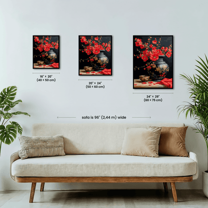 Paint by numbers - Crimson Branches - MyArt