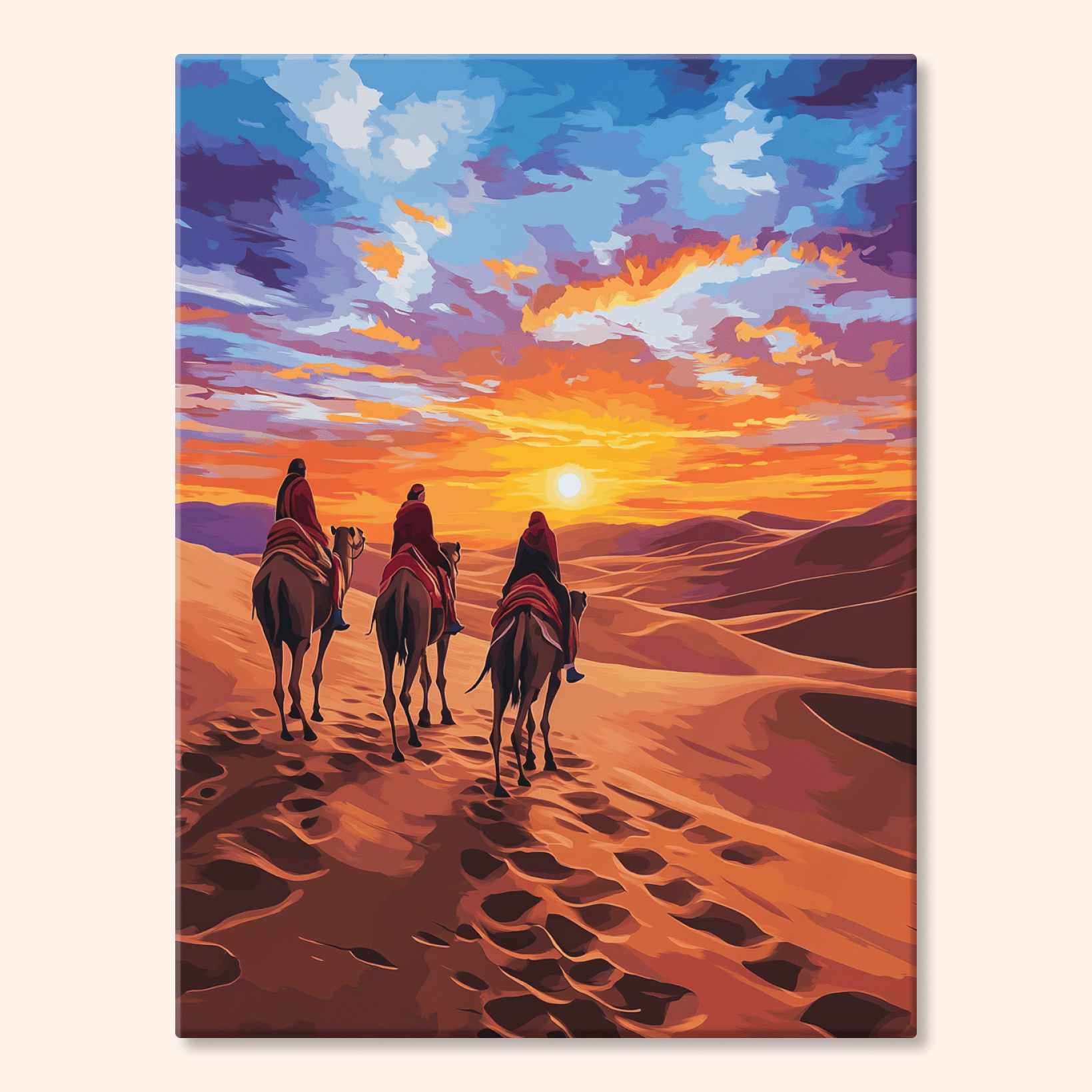 Paint by numbers - Crimson Dunes - MyArt