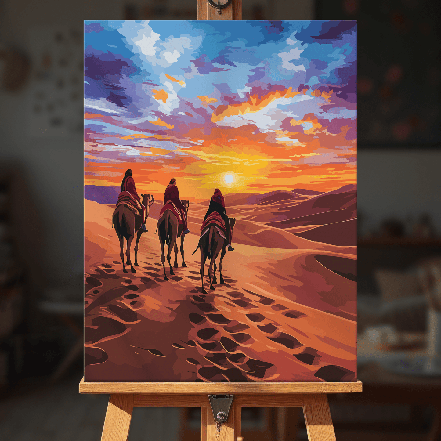 Paint by numbers - Crimson Dunes - MyArt