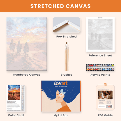 Paint by numbers - Crimson Dunes - MyArt