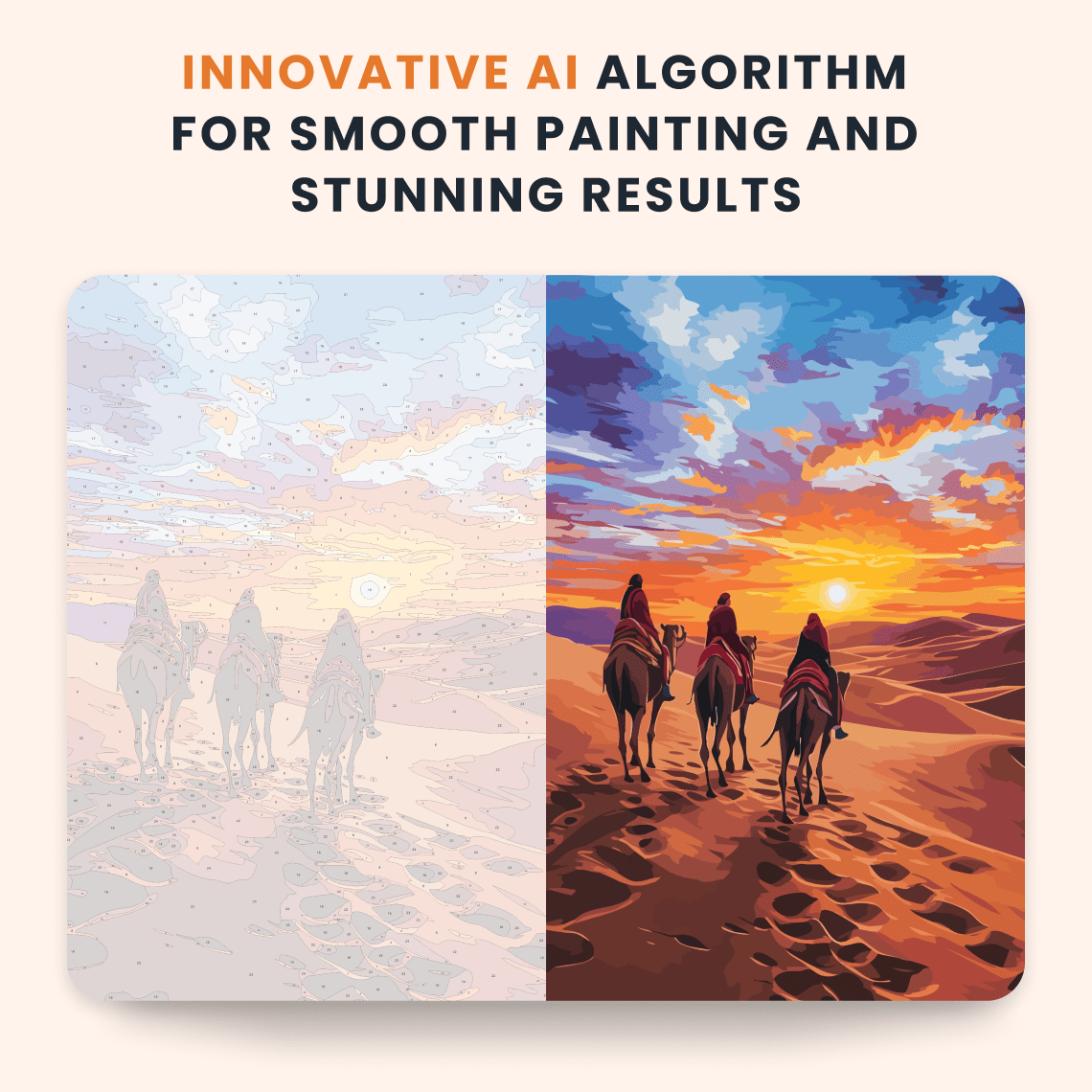 Paint by numbers - Crimson Dunes - MyArt