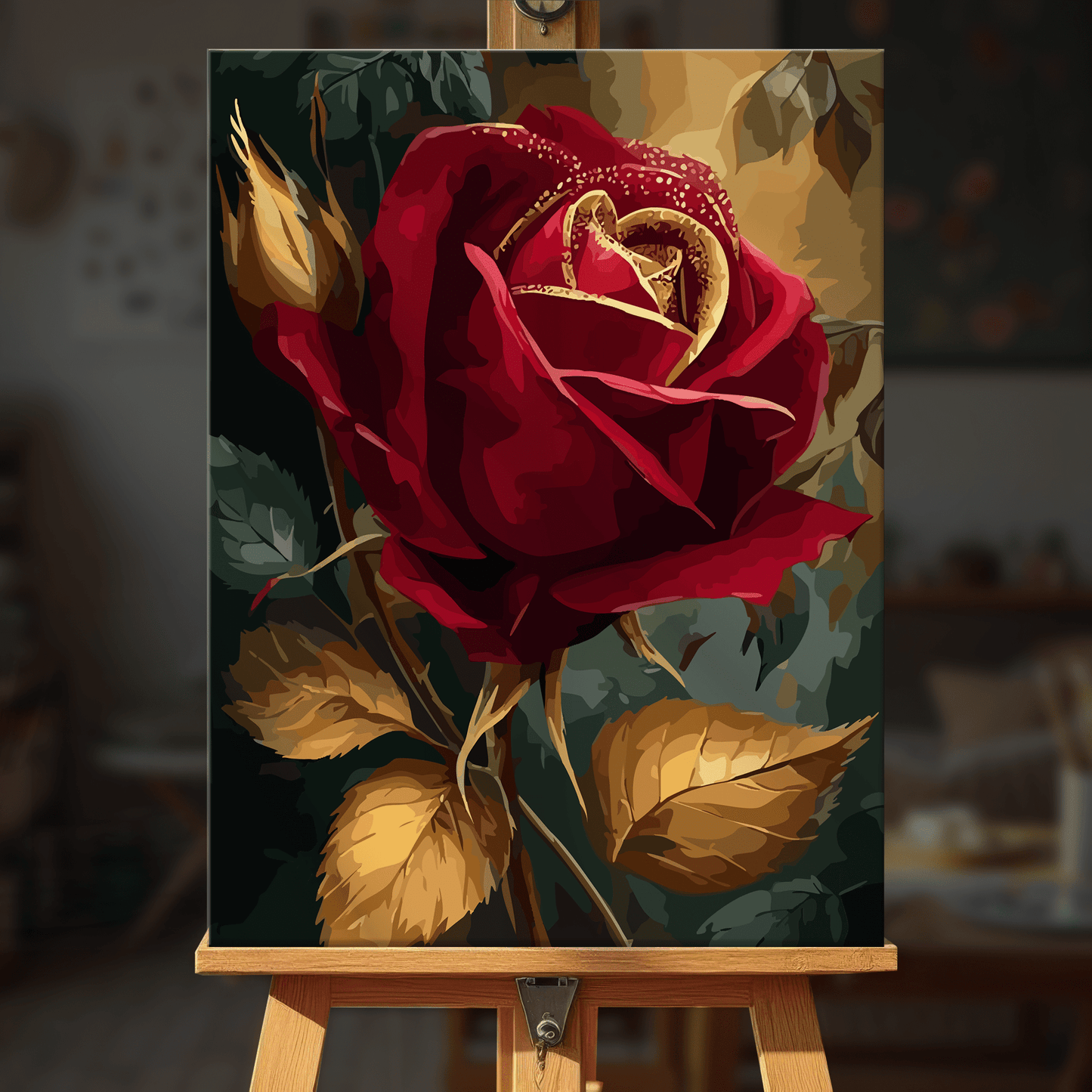 Paint by numbers - Crimson Grace - MyArt