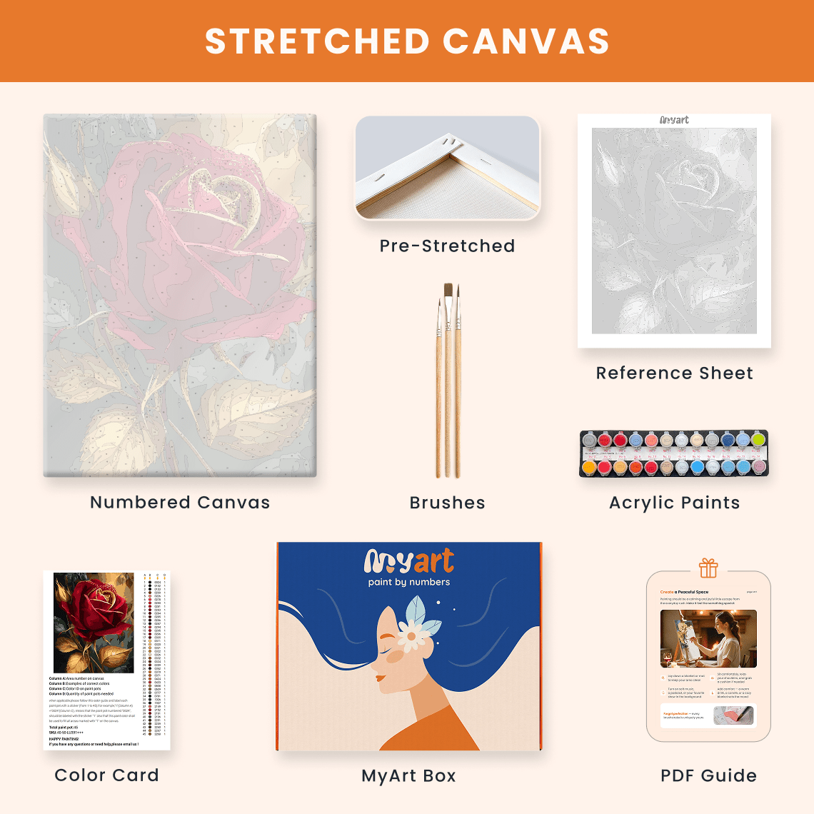 Paint by numbers - Crimson Grace - MyArt