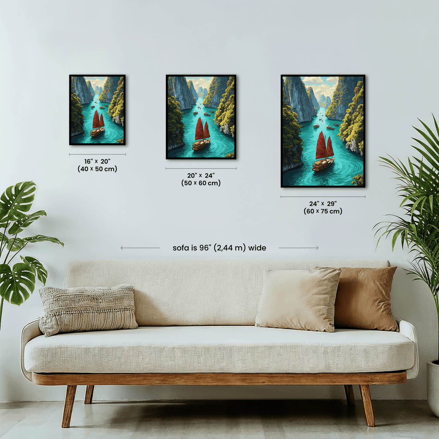 Paint by numbers - Crimson Sail - MyArt