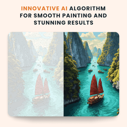 Paint by numbers - Crimson Sail - MyArt