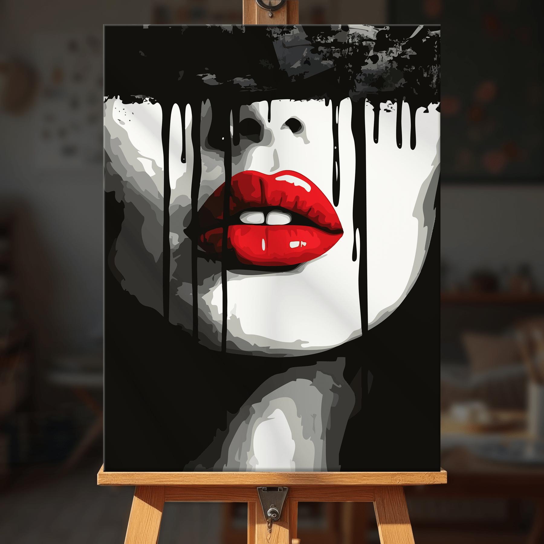 Paint by numbers - Crimson Silence - MyArt