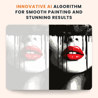 Paint by numbers - Crimson Silence - MyArt