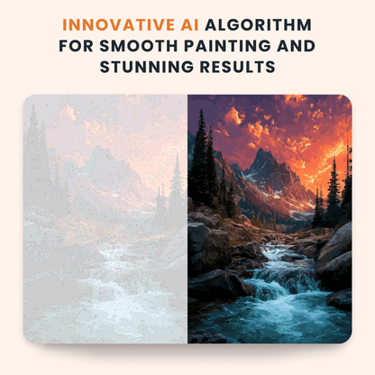 Paint by numbers - Crimson Stream - MyArt