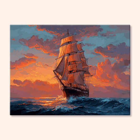 Paint by numbers - Crimson Voyage - MyArt