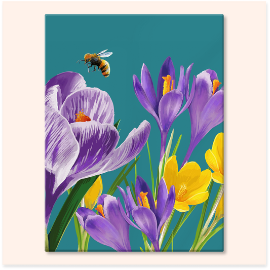 Crocus and Bee