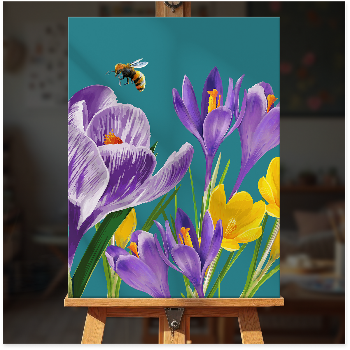 Crocus and Bee