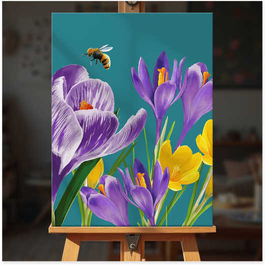 Crocus and Bee
