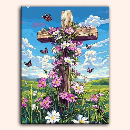 Paint by numbers - Cross Bloom - MyArt