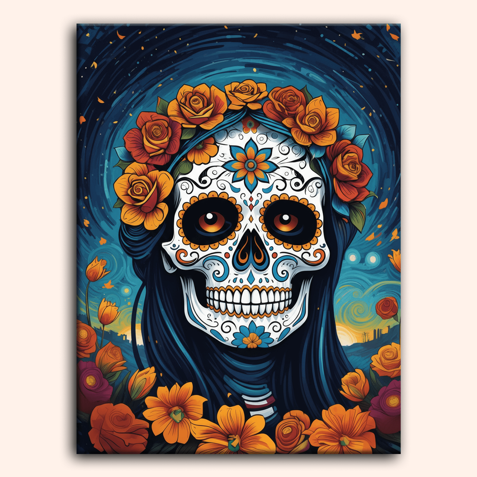 Paint by numbers - Crowned Skull - MyArt