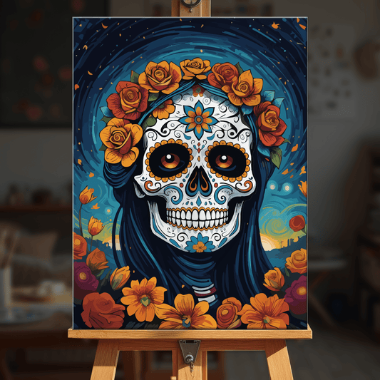 Paint by numbers - Crowned Skull - MyArt