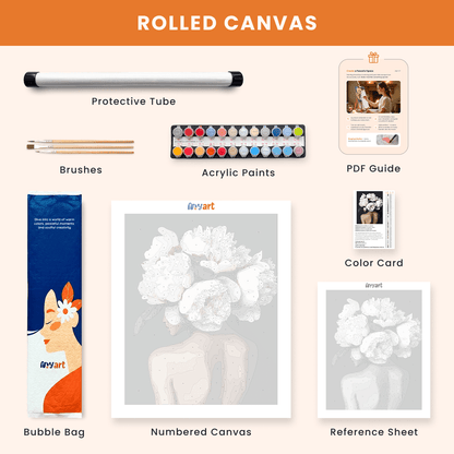 Paint by numbers - Crowned by Petals - MyArt